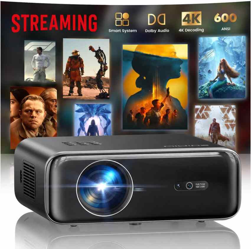 ویدیو پروژکتور ویمیوس P62 Pro | فول اچ دی Full HD، روشنایی 600 انسی لومن و صدای Dolby Audio